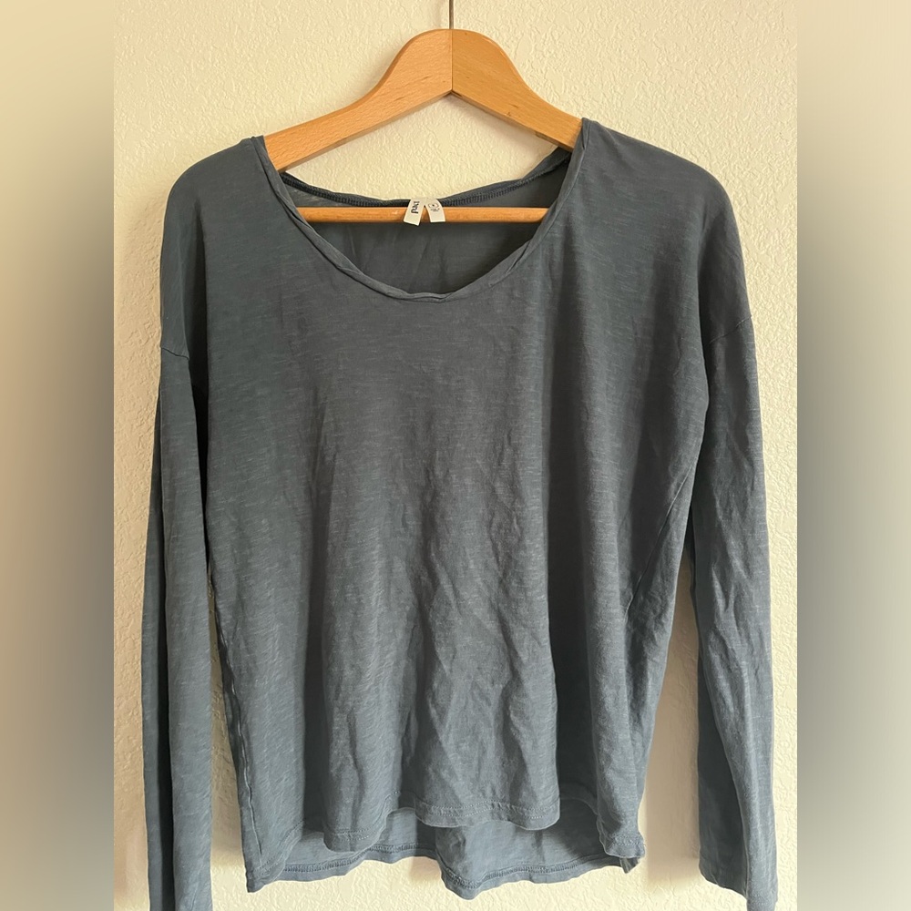 Pact Featherweight Slub Relaxed Top - long sleeve tissue tee